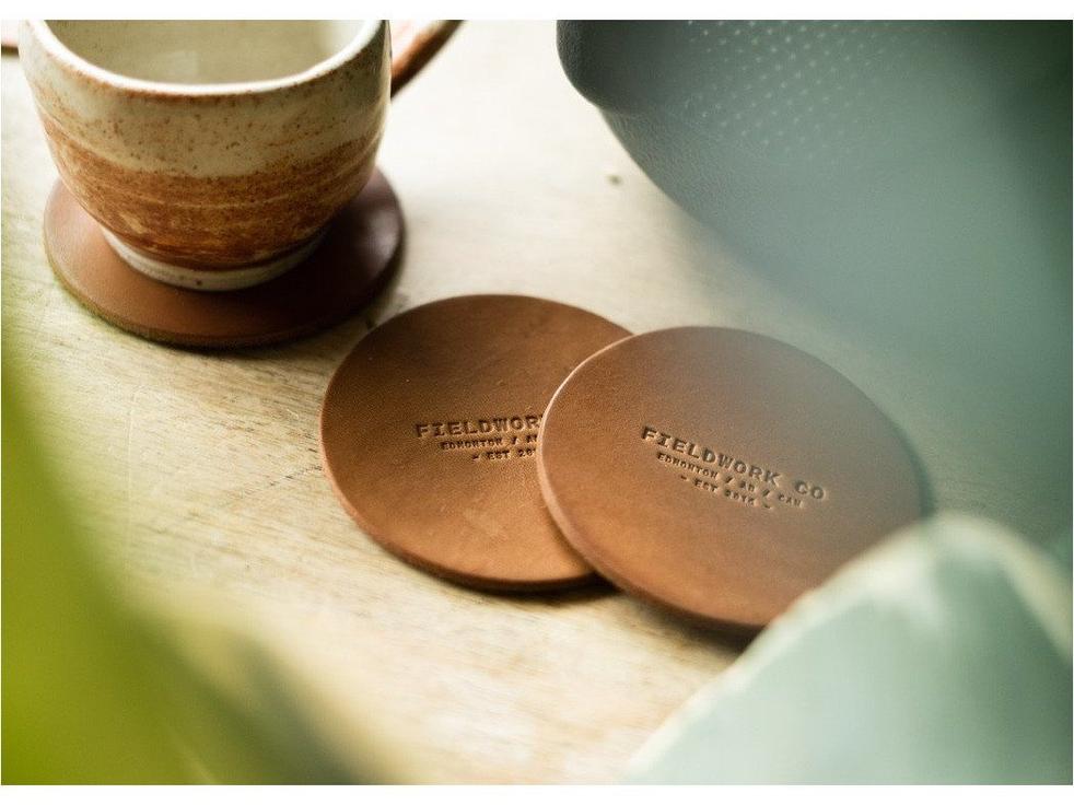Coasters - Fieldwork Co Waxed Canvas and Leather Hand Made Goods