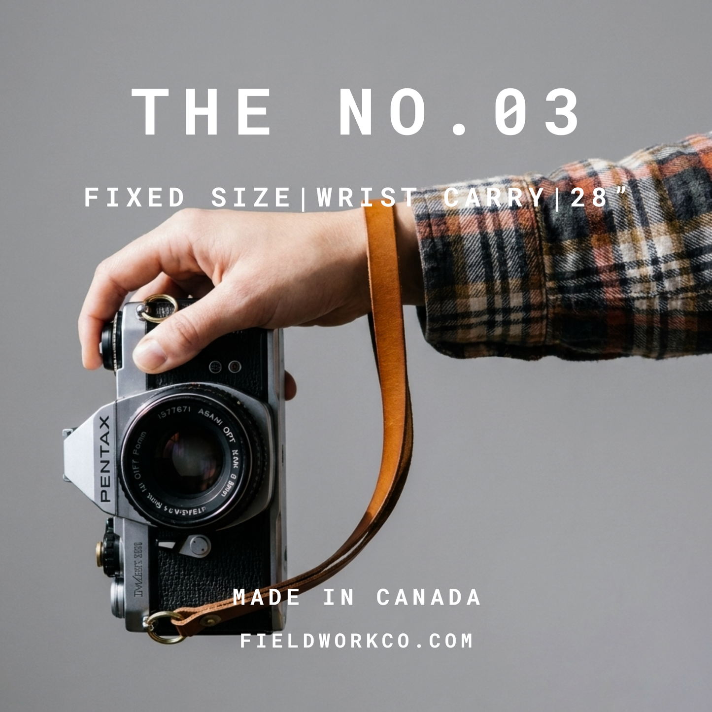 The No. 03 – Leather Camera Wrist Strap (Split Ring)