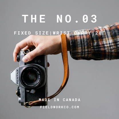 The No. 03 – Leather Camera Wrist Strap (Split Ring)