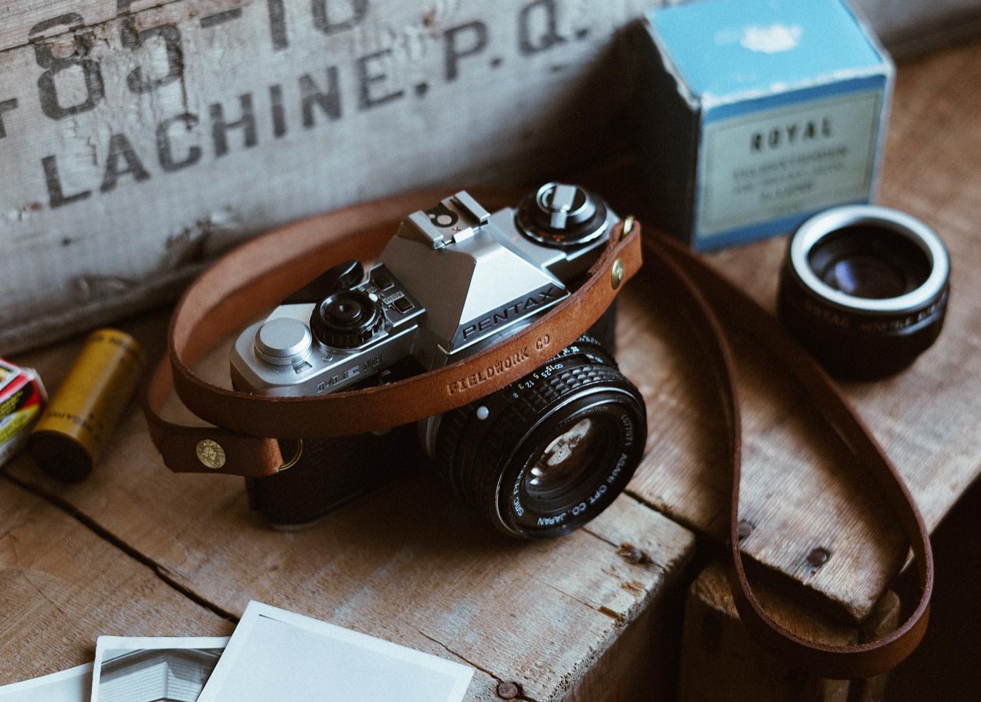 The No. 01 - Minimal Leather Camera Strap 36”