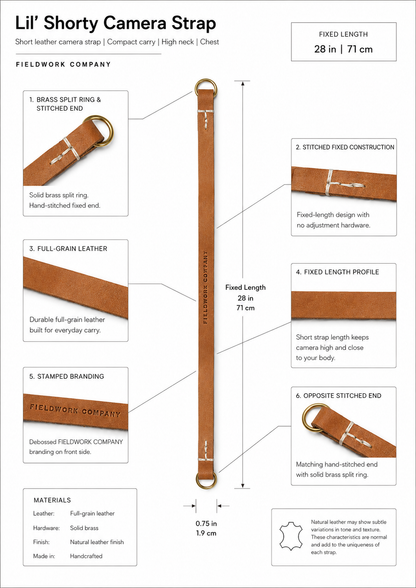 Lil’ Shorty - Short Camera Strap 28”