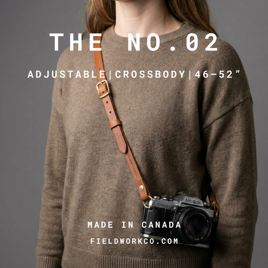 The No. 02 - Crossbody Leather Camera Strap 46–52”