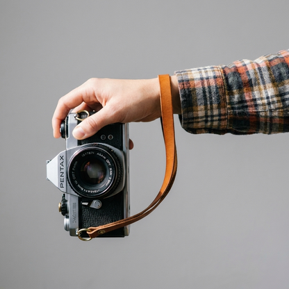 The No. 03 – Leather Camera Wrist Strap (Split Ring)