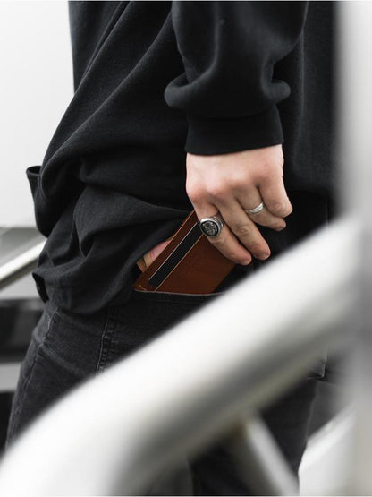 Wolf Wallet - Fieldwork Co Waxed Canvas and Leather Hand Made Goods